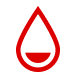 Critical blood icon